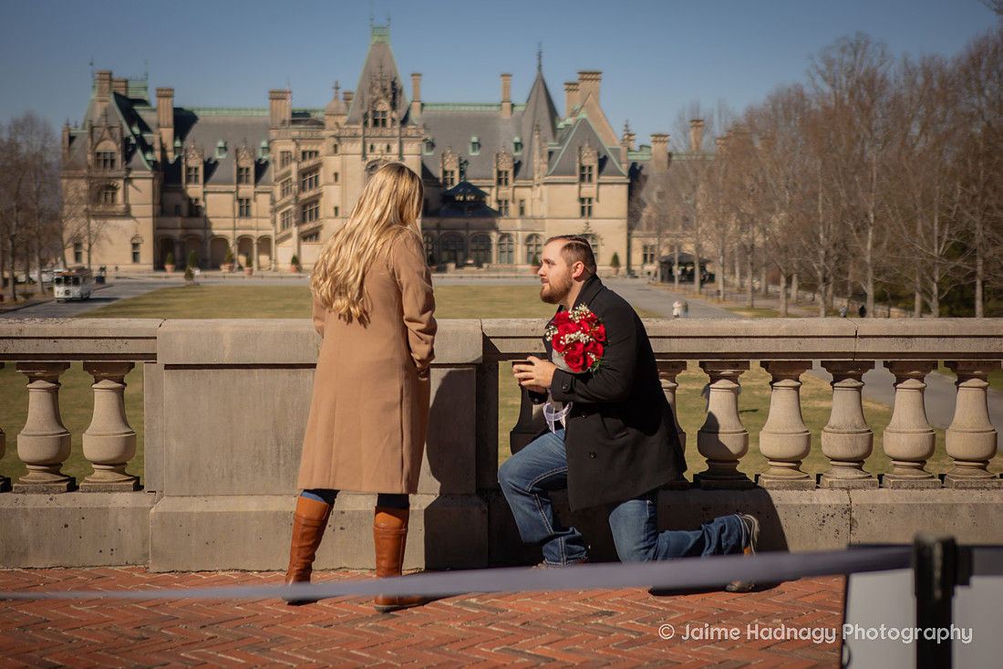 Engagement at Biltmore Estate | Asheville Proposal Photographer