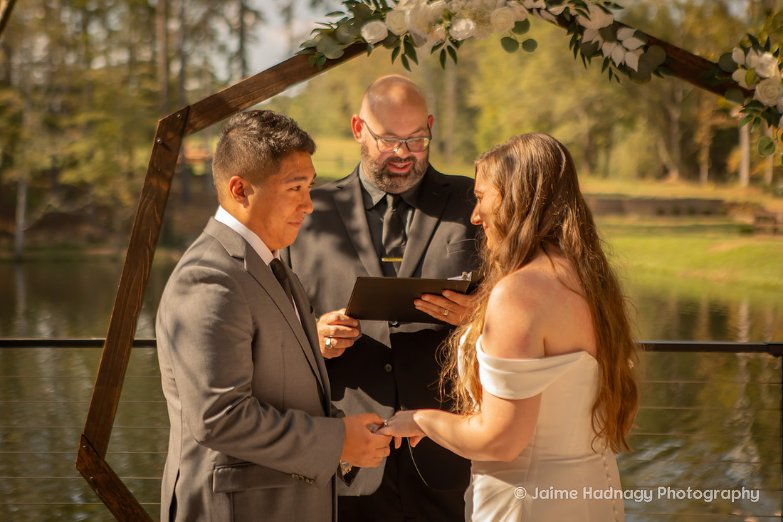 Micro Wedding by a Pond | Asheville Elopement Photographer | Greenville SC | Piney Grove Ranch