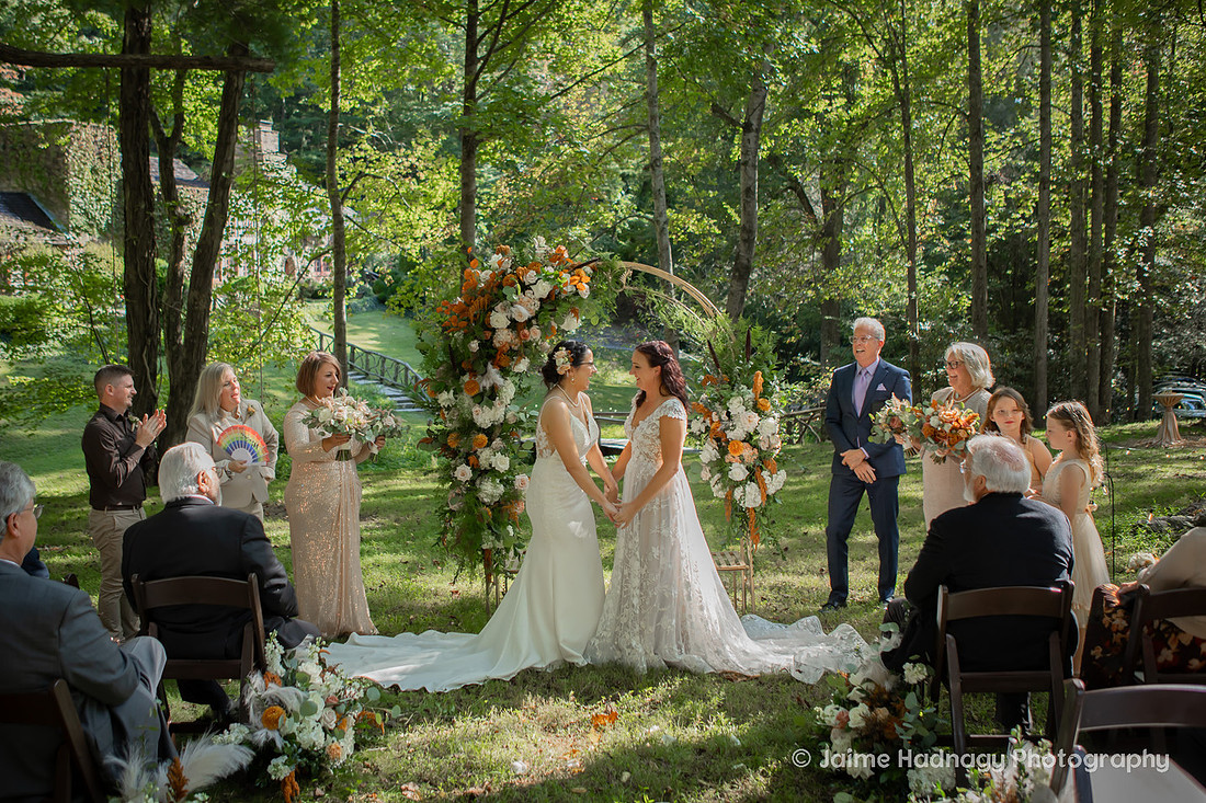LGBT Wedding Ceremony in Asheville Douglas Ellington House | Photographer