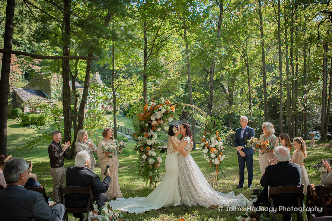 LGBT Wedding Ceremony in Asheville Douglas Ellington House | Photographer