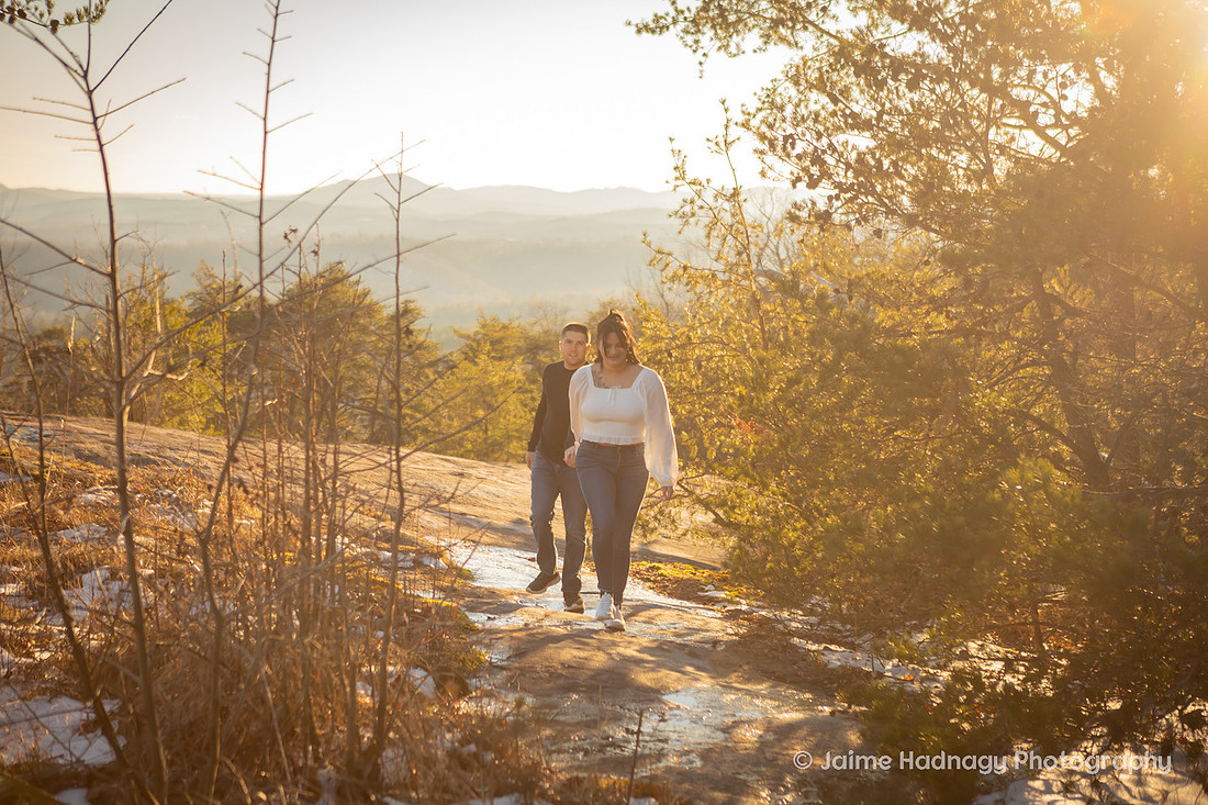 Engagement Photos at Bald Rock | WNC Photographer
