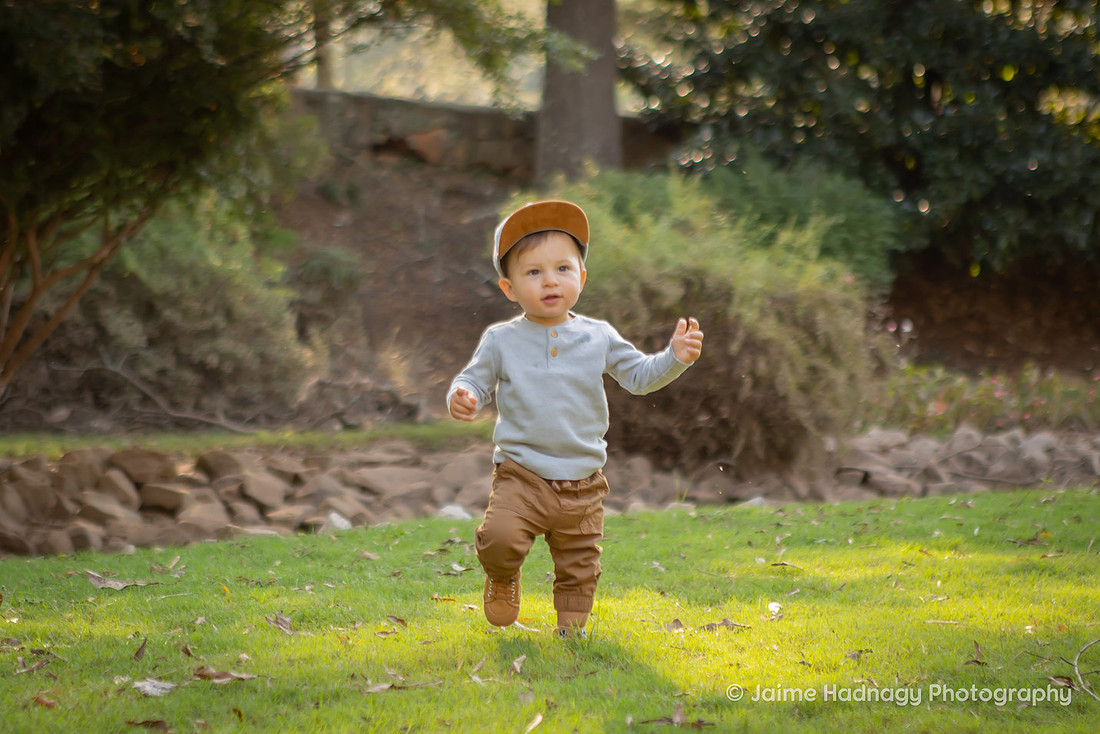 Fall Family Photos and First Birthday at Rock Quarry Garden in Greenville SC | Asheville Photographer