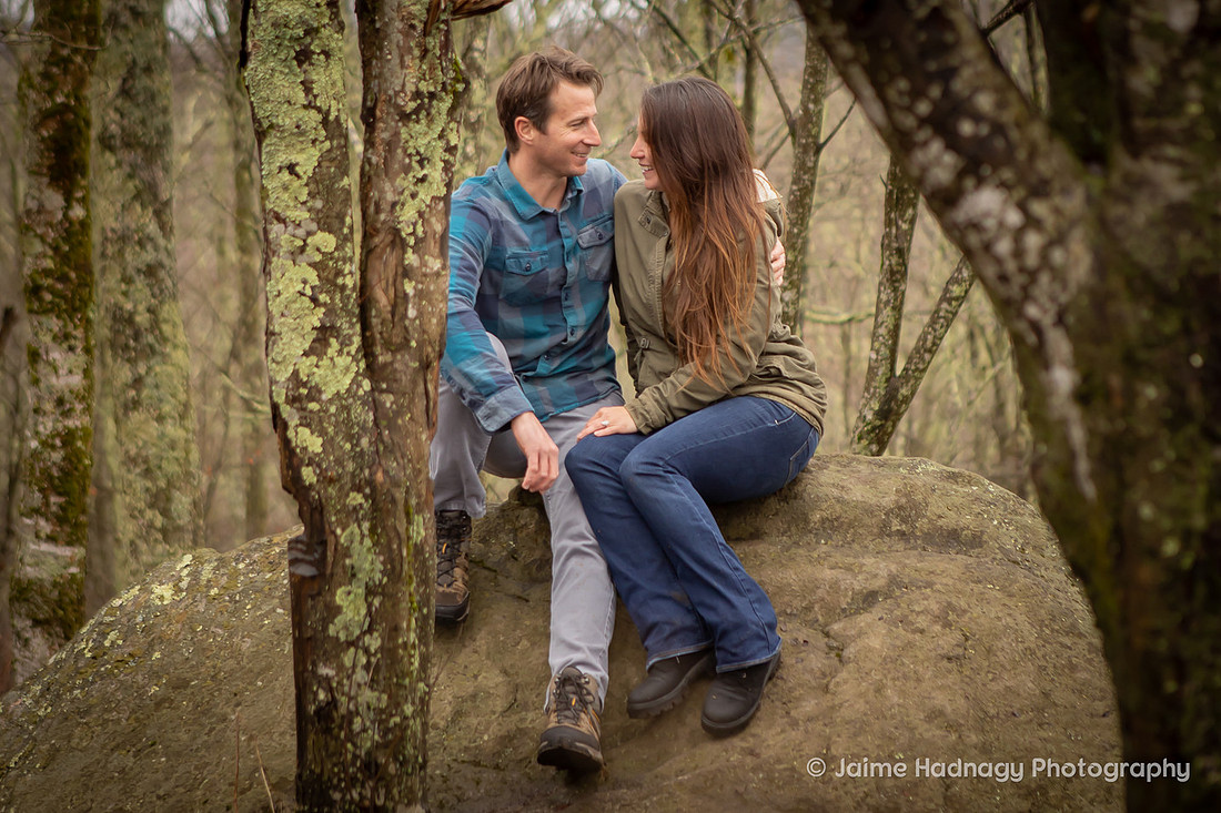 Asheville Photographer Mountain Engagement Photoshoot