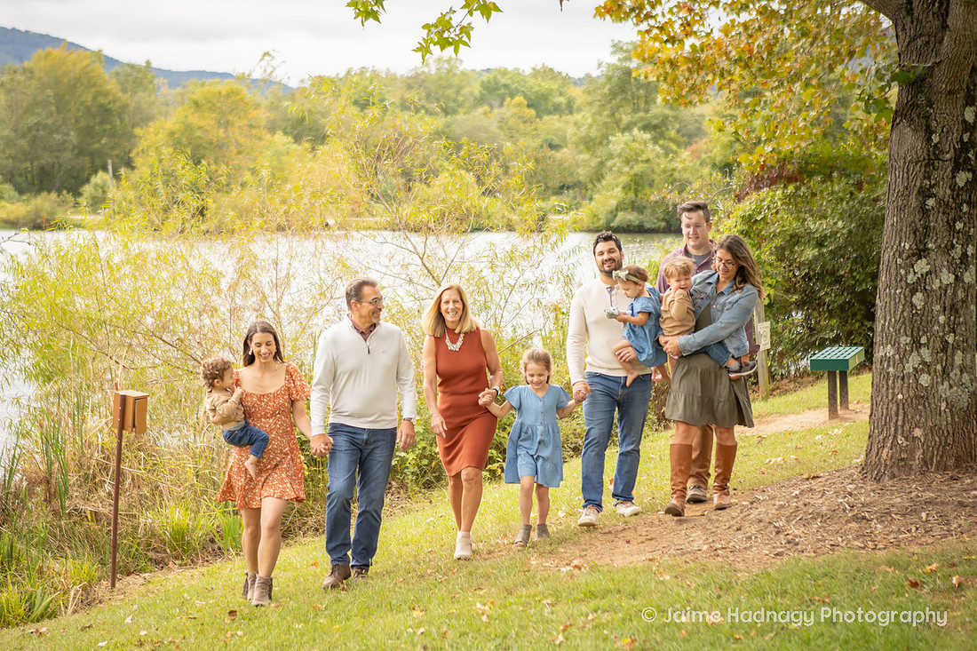 Extended Family Photos in the Park | Asheville Professional Photographer