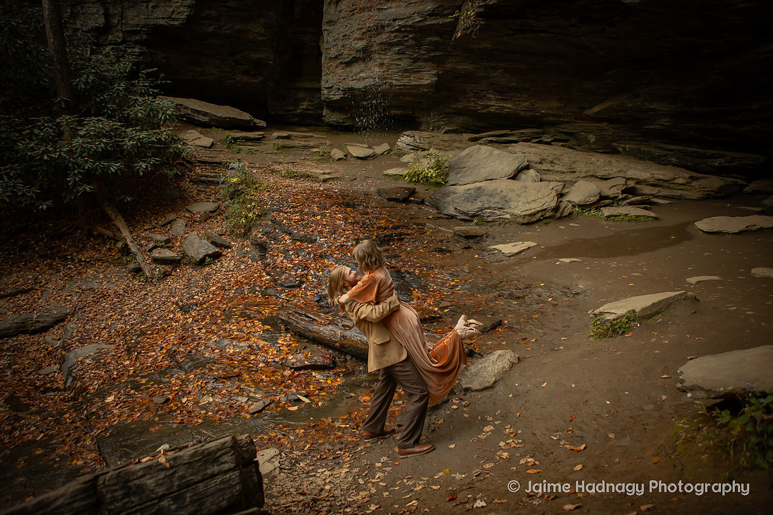Engagement Photos in the Forest in Western NC | Photography