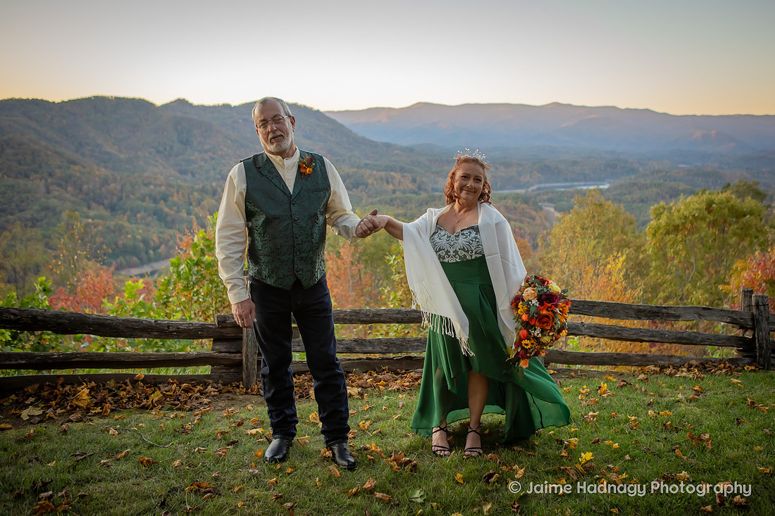 Outdoor Wedding in Nature in the Mountains