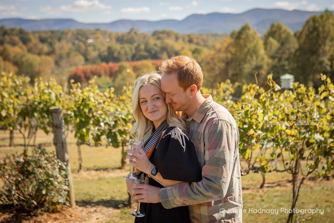 Vineyard Proposal | Asheville Engagement Photographer