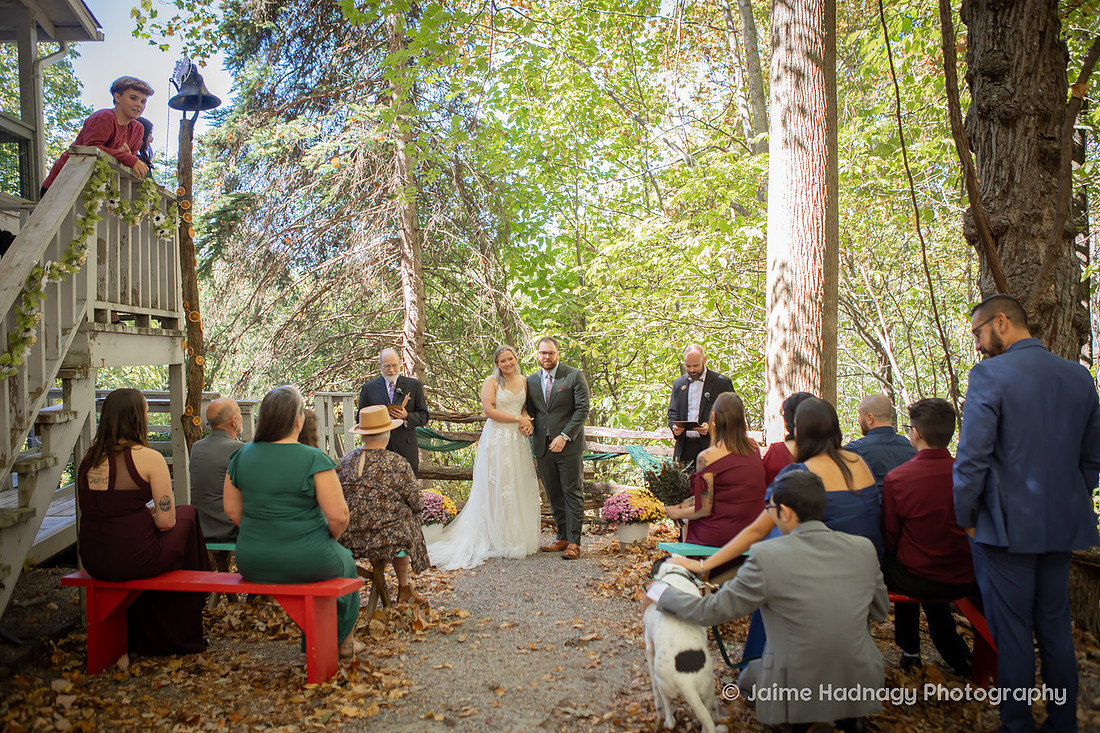 Small Family Wedding at Cabin in the mountains | Asheville Photographer