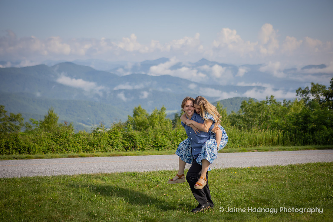 Asheville Engagement Photography Session in the Mountains 