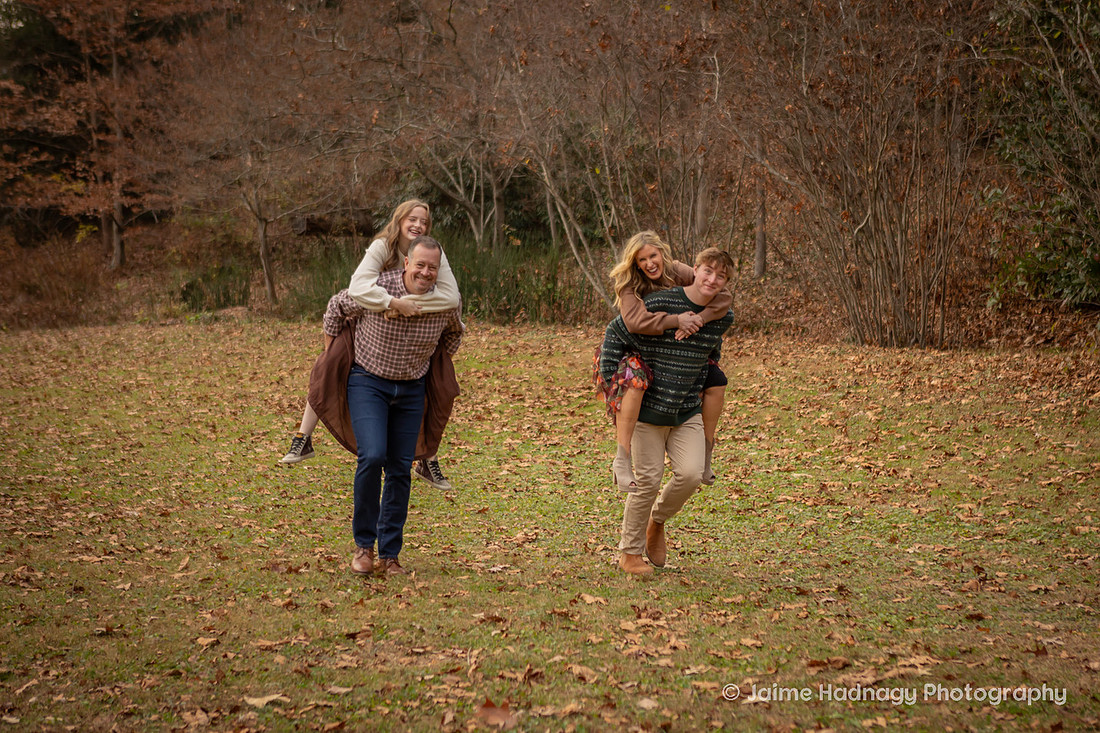 Outdoor Fall Family Photos in Asheville
