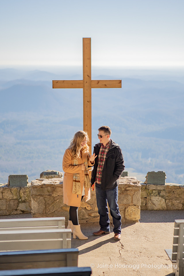 Engagement Photos at Pretty Place | Asheville Photographer