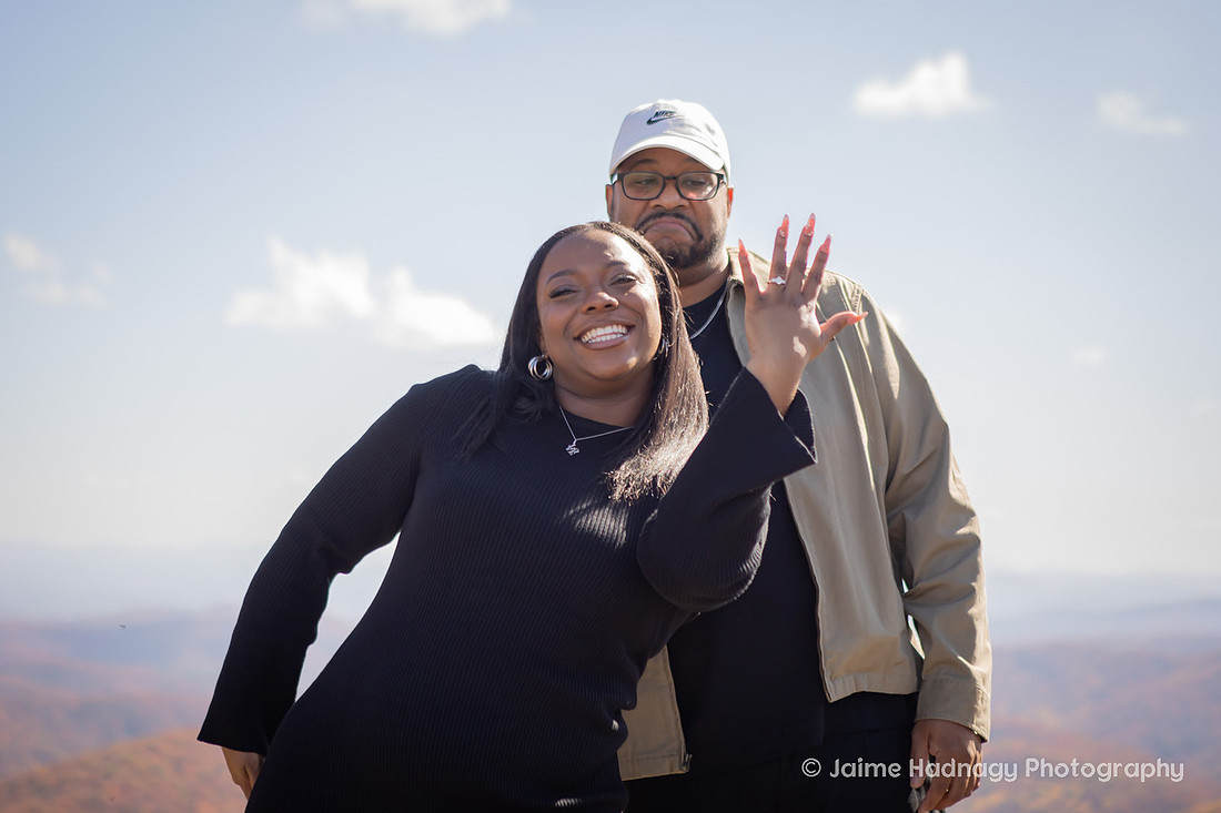 Parkway Engagement | Asheville Proposal Photographer