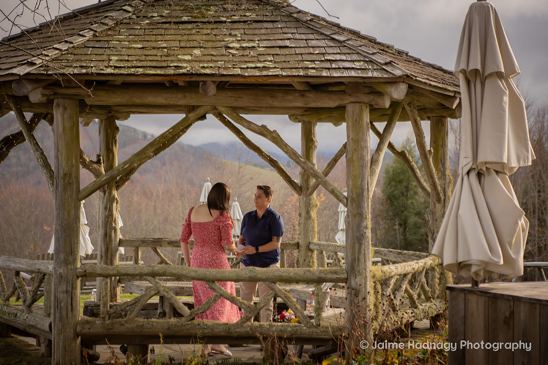 Surprise Proposal in the Mountains | WNC Engagement photographer