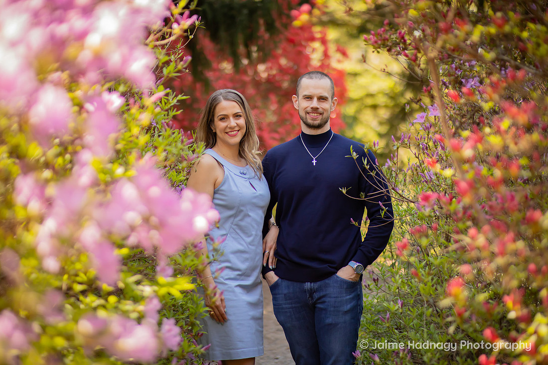 Asheville Engagement Photographer Session at Biltmore Estate Gardens