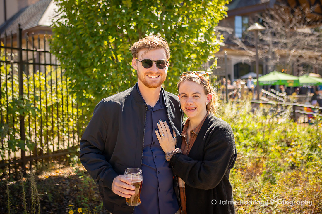 Getting Engaged at a Brewery in Sierra Nevada | Asheville Proposal Photographer