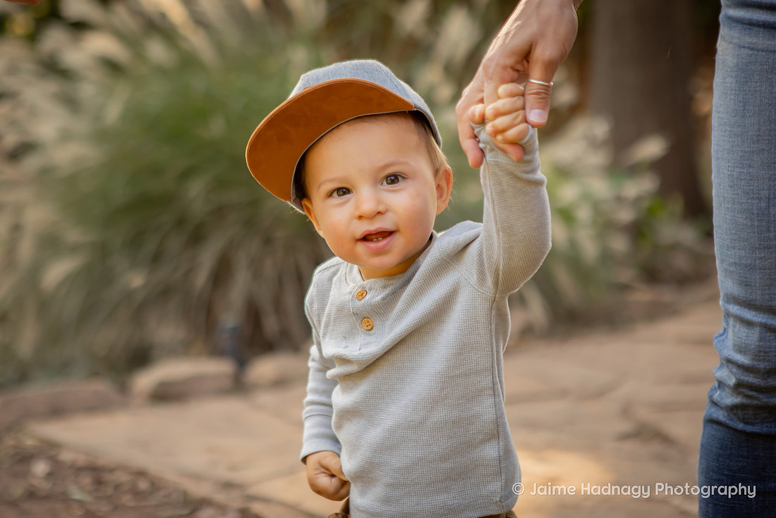 Fall Family Photos and First Birthday at Rock Quarry Garden in Greenville SC | Asheville Photographer
