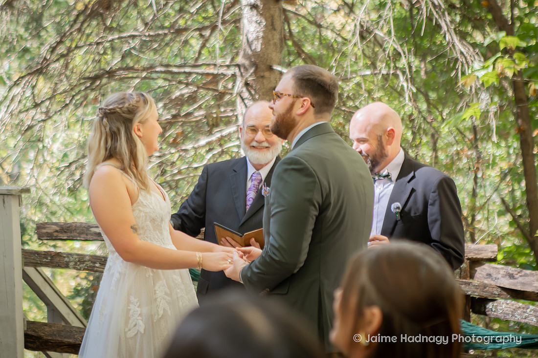 Small Family Wedding at Cabin in the mountains | Asheville Photographer