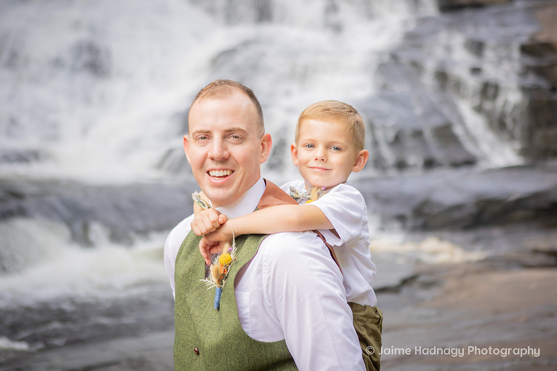 Boho Wedding at a Waterfall in Western NC | Brevard Triple Falls Elopement