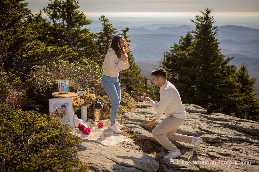 Surprise Proposal in the mountains in WNC