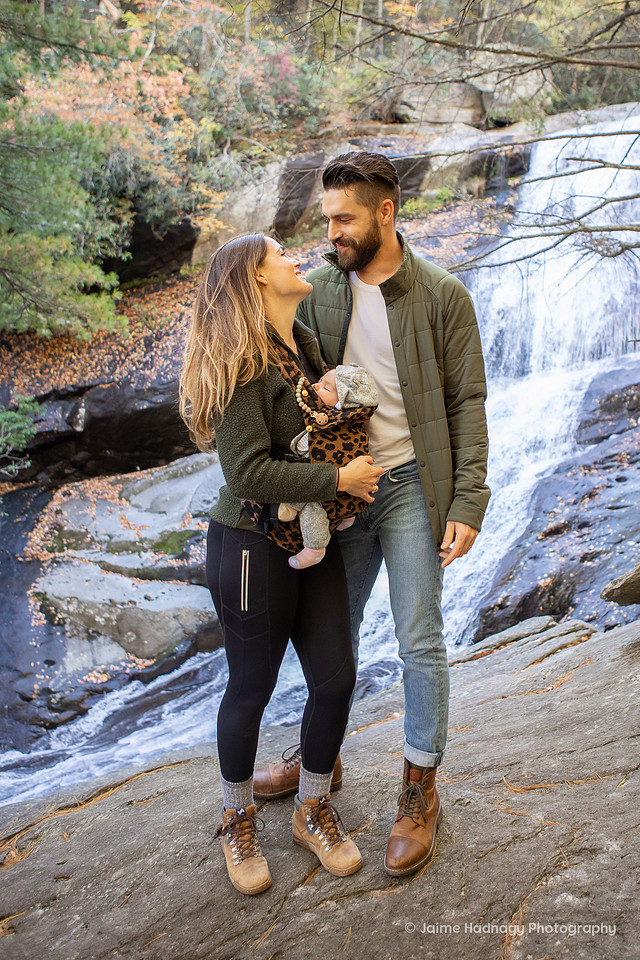 Asheville Proposal Photographer goes to Linville Falls Waterfall Hike