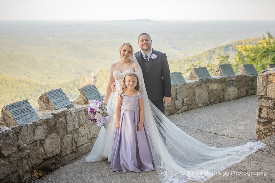 Wedding Party Portraits in the mountains at Pretty Place