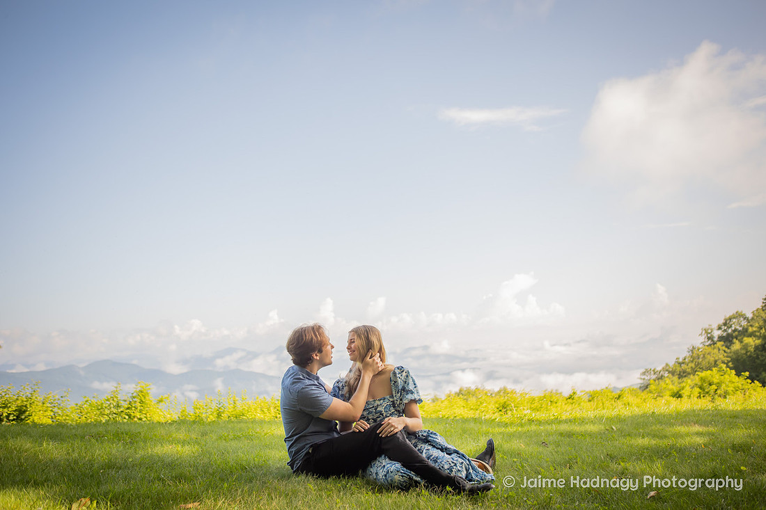 Asheville Engagement Photography Session in the Mountains 