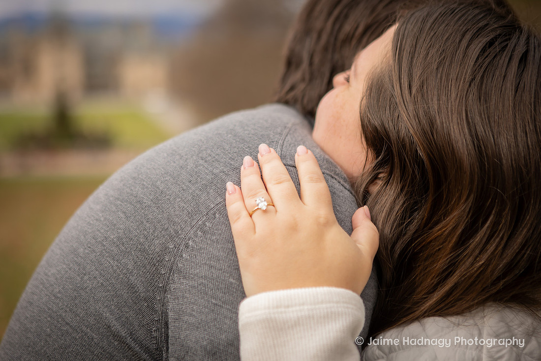 Surprise Proposal on Diana Hill at the Biltmore Estate | Asheville Engagement Photographer