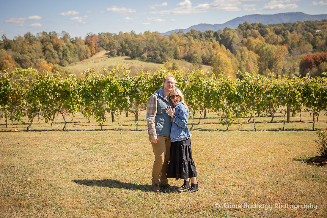 Vineyard Proposal | Asheville Engagement Photographer