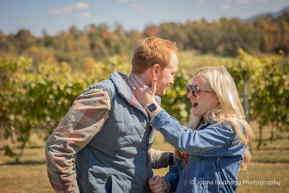 Vineyard Proposal | Asheville Engagement Photographer