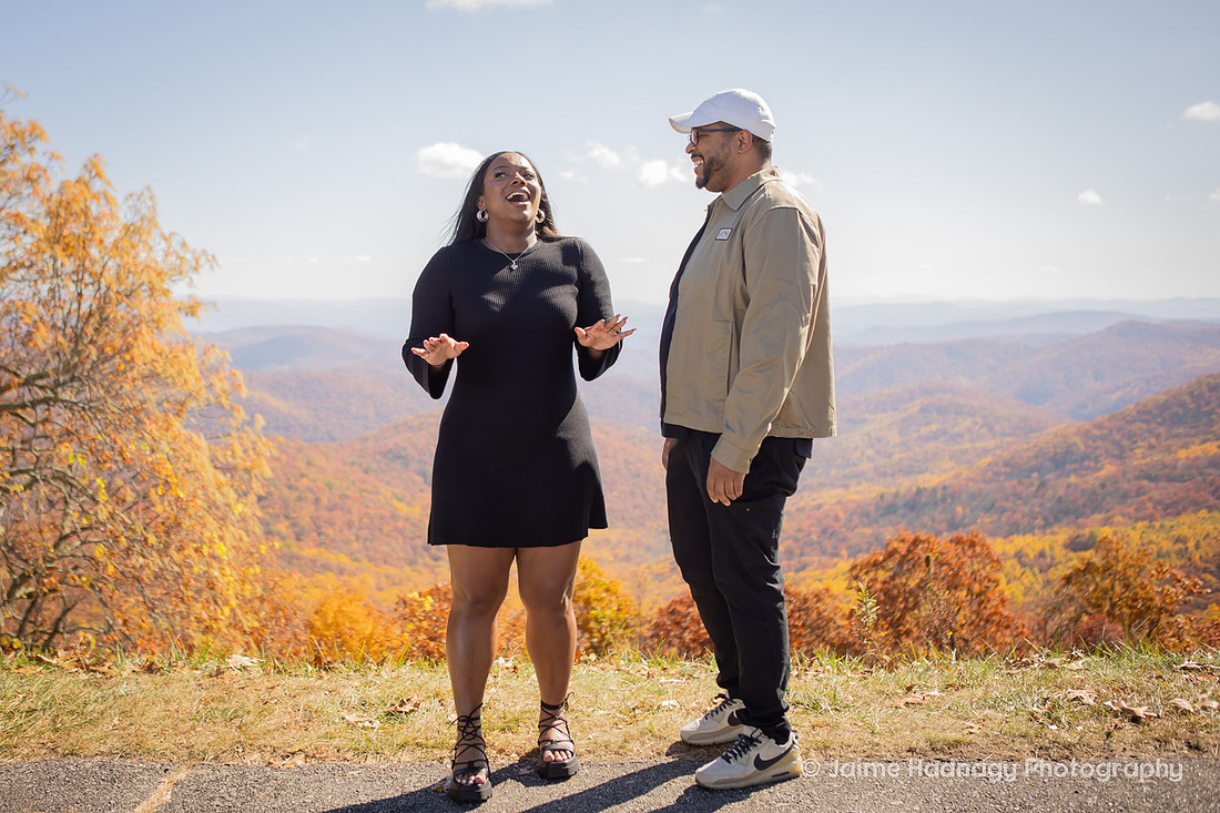 Parkway Engagement | Asheville Proposal Photographer