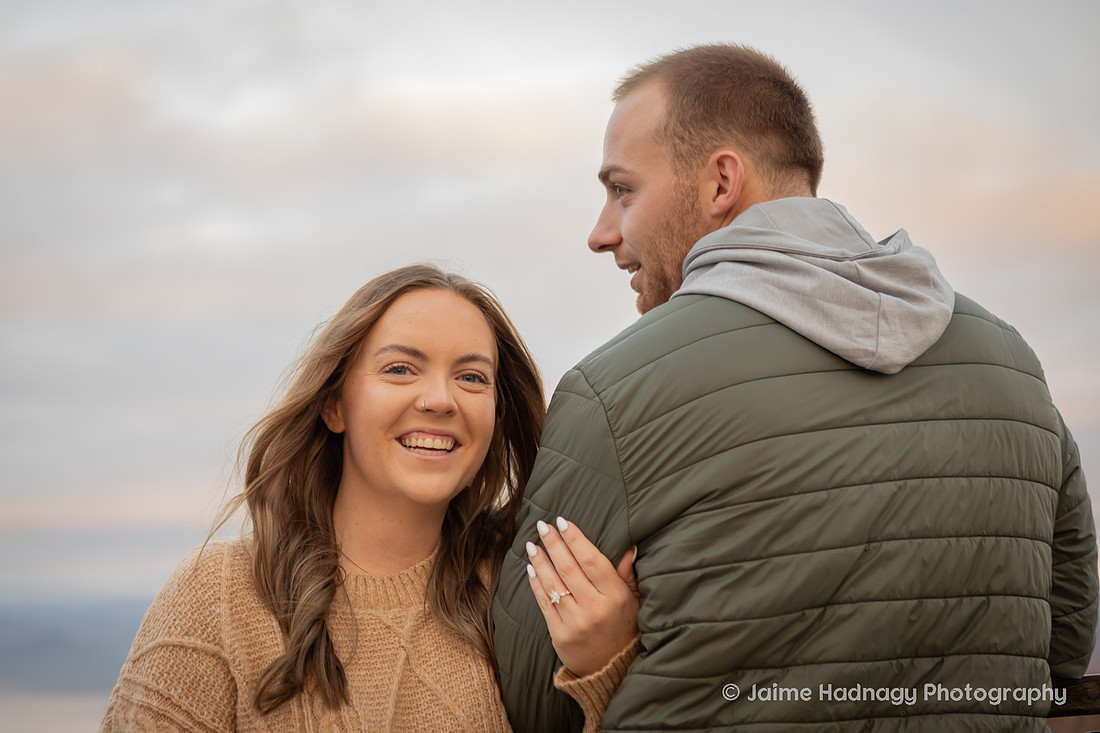 Engagement in the mountains | Asheville Proposal Photographer WNC