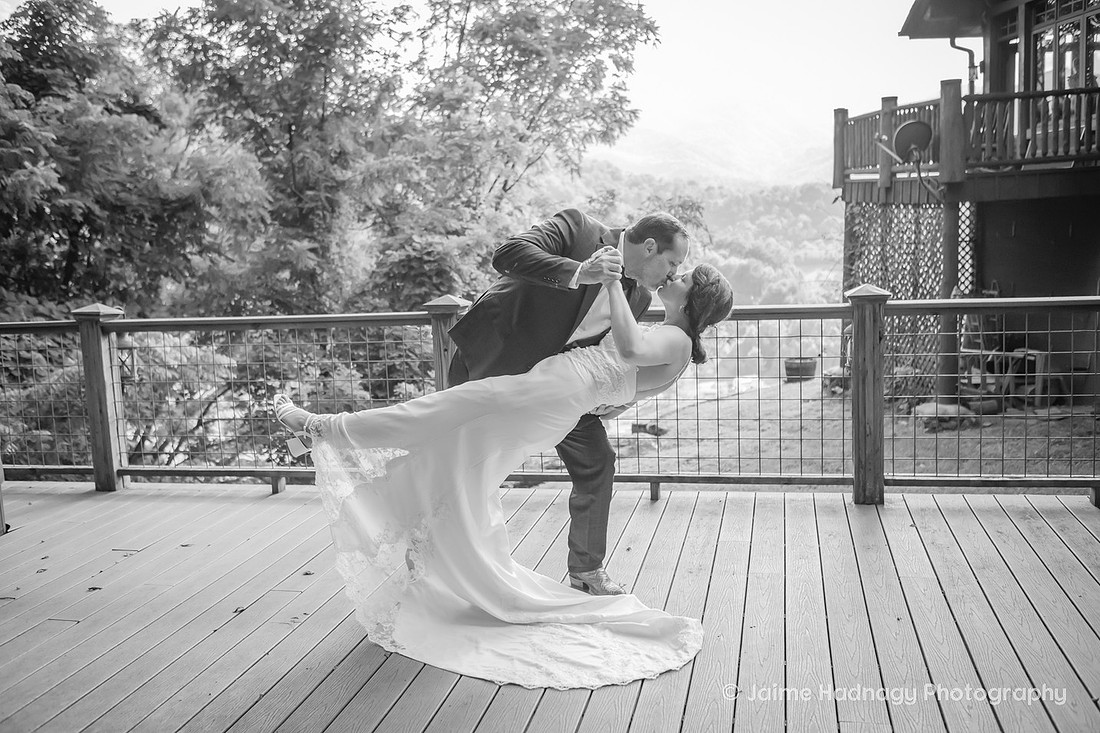 Elopement Photoshoot at Wildberry Lodge in the mountains | Asheville Wedding Photographer