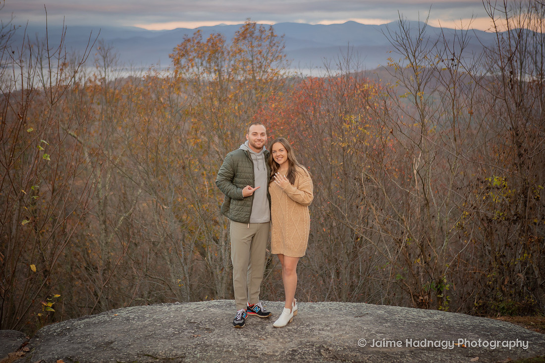 Engagement in the mountains | Asheville Proposal Photographer WNC