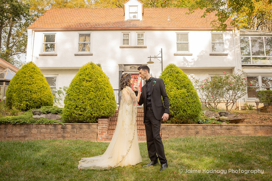 Asheville Wedding Photographer Micro Wedding Outdoors in Autumn