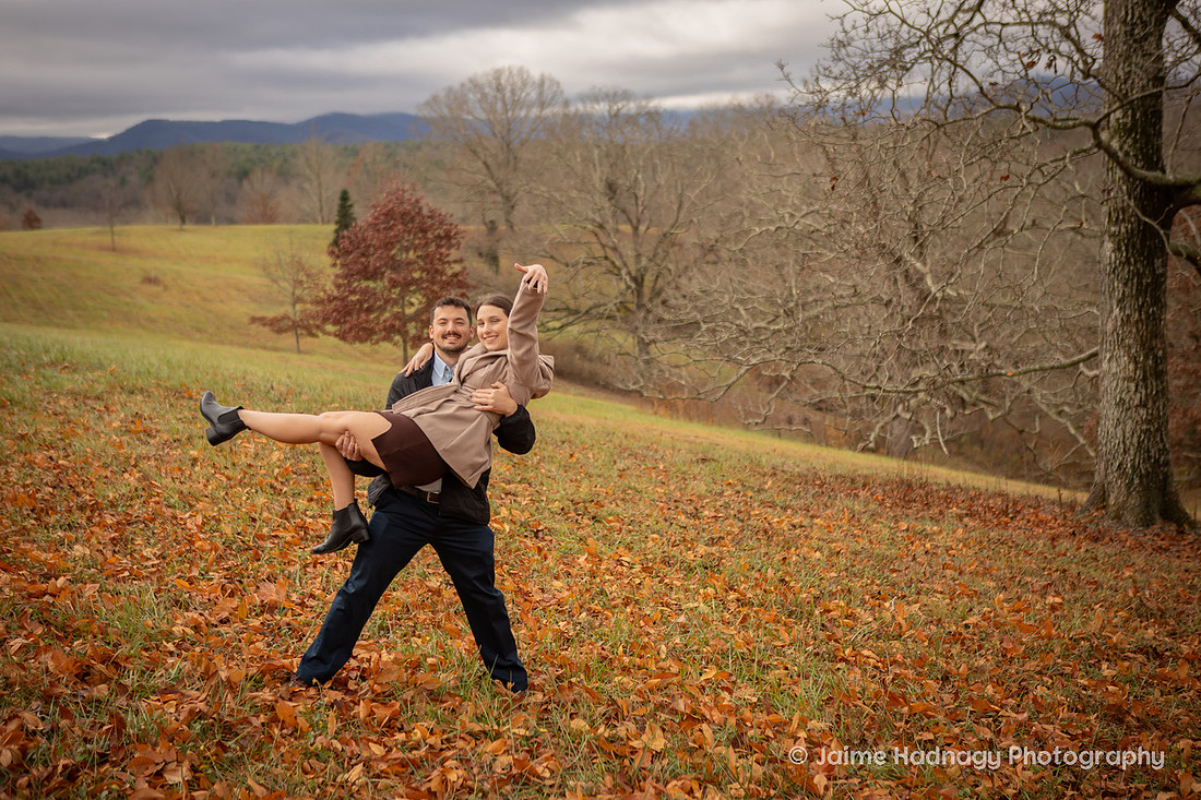 Engagement Photo Session at the Biltmore Estate with Family 