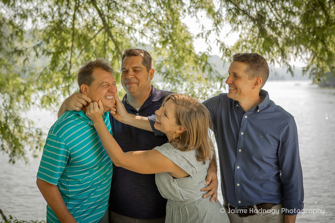 Family Photo Session at Lake Lure NC Outdoors FUn Playful | Asheville Photogrpaher