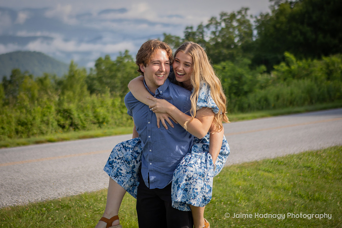 Asheville Engagement Photography Session in the Mountains 