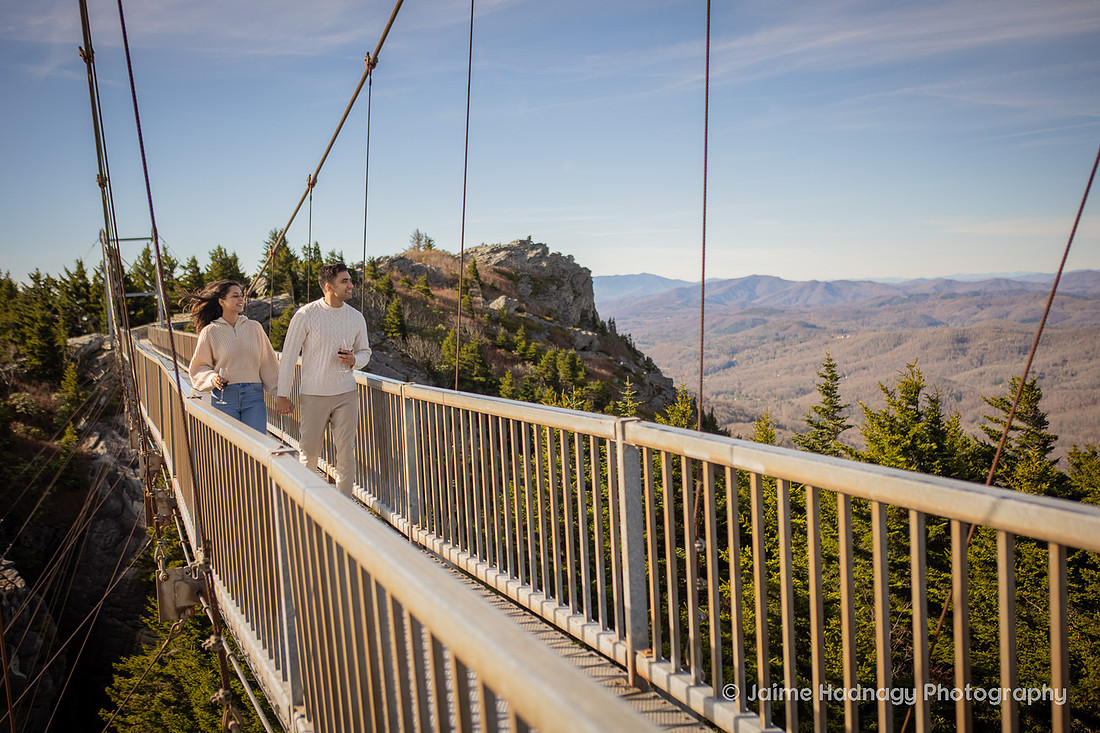 Romantic Proposal in the mountians | Asheville Photographer