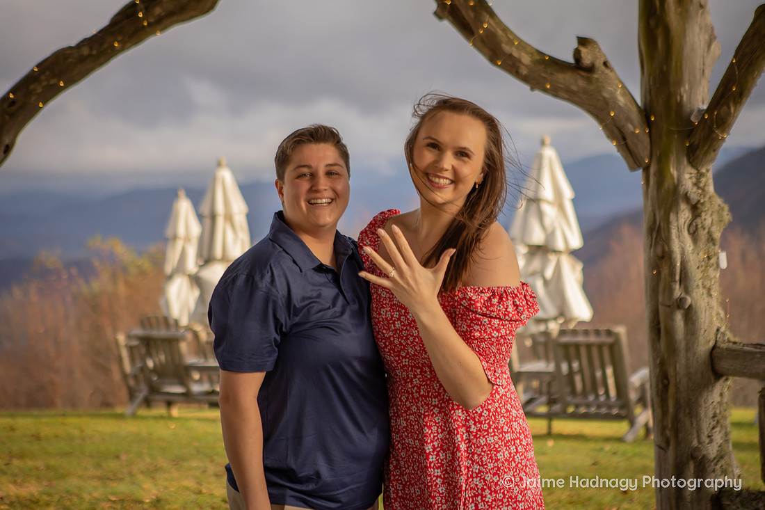 Engagement Photography at The Swag in Waynesville NC | Asheville Proposal Photographer
