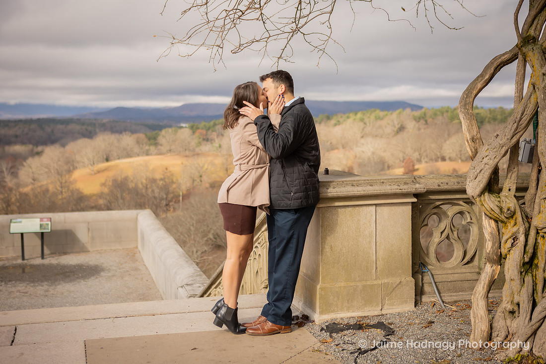 Engagement Photo Session at the Biltmore Estate with Family 