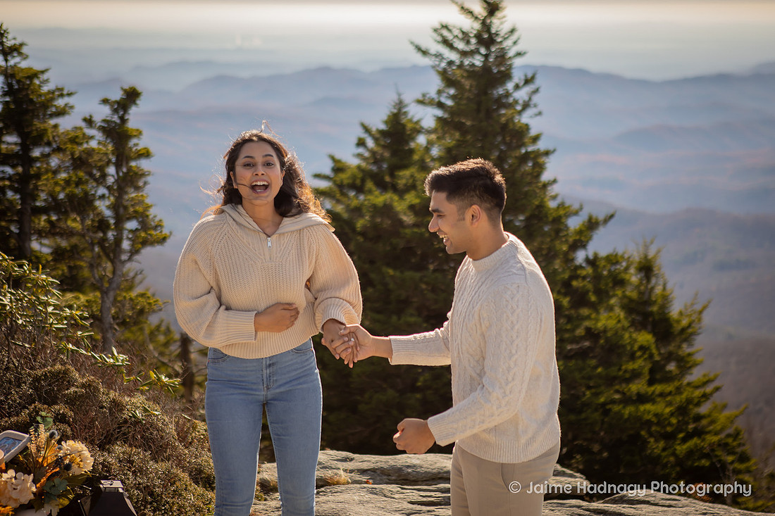 Surprise Proposal in the mountains in WNC