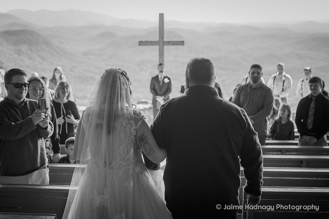 First Look Wedding Photos with Dad | Asheville Wedding Photographer