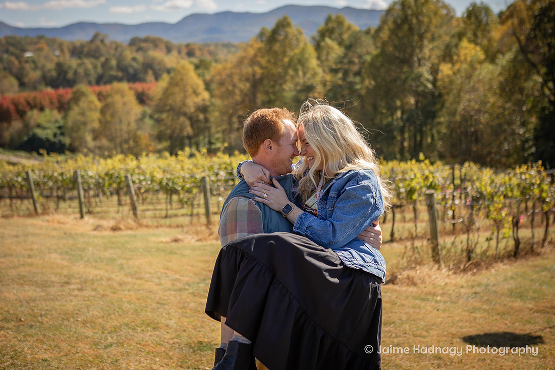 Vineyard Proposal | Asheville Engagement Photographer