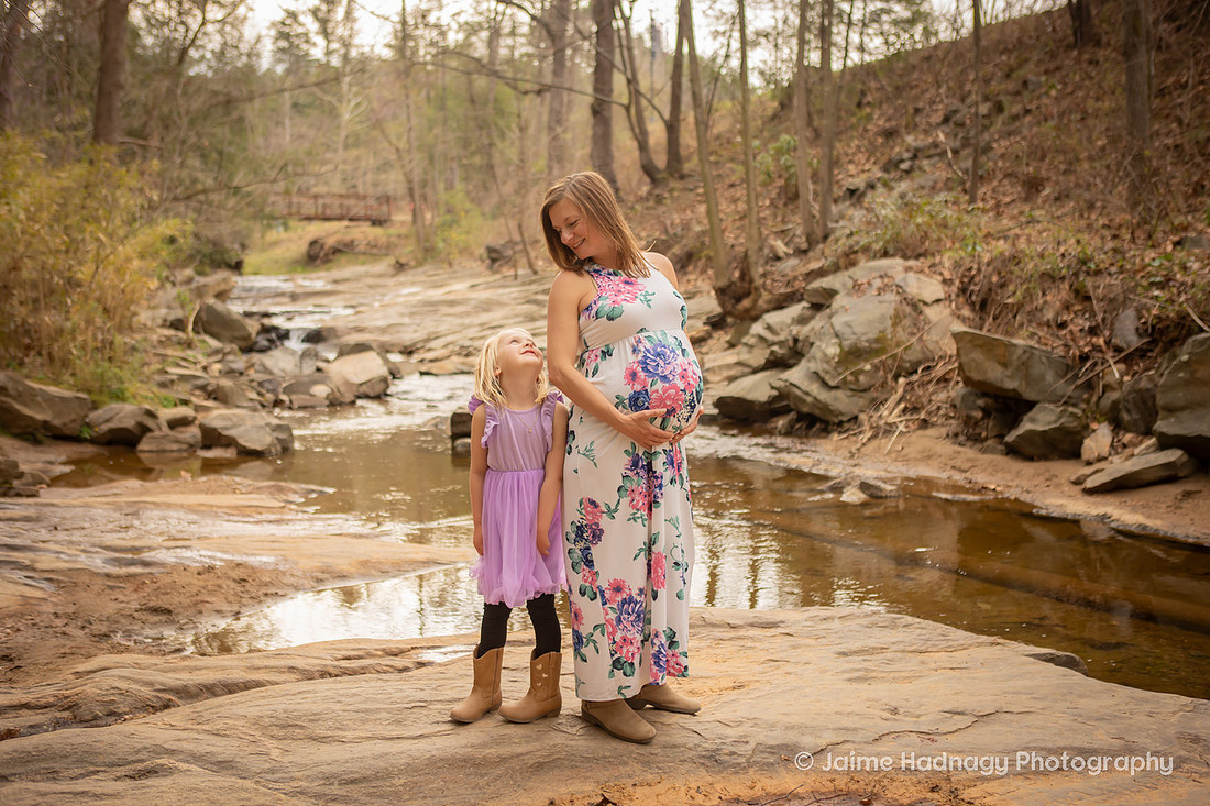 Playful Maternity Family Photoshoot | Asheville Baby Photographer