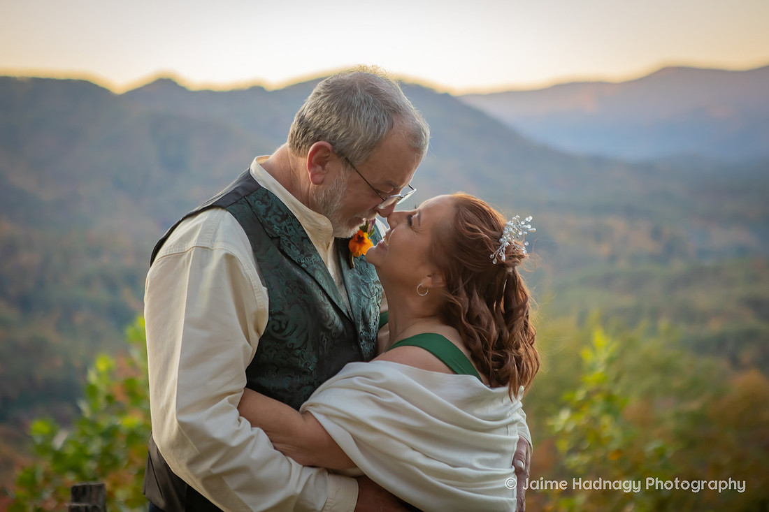 Outdoor Wedding in Nature in the Mountains