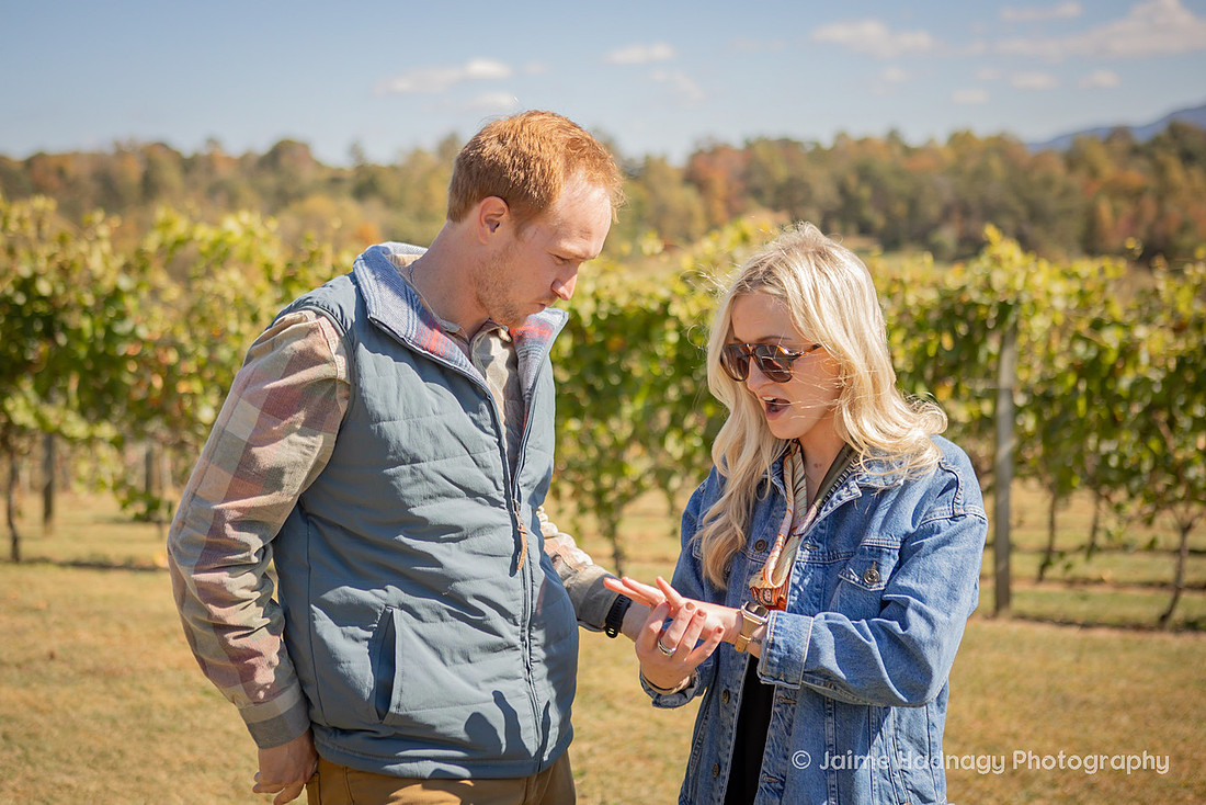 Vineyard Proposal | Asheville Engagement Photographer