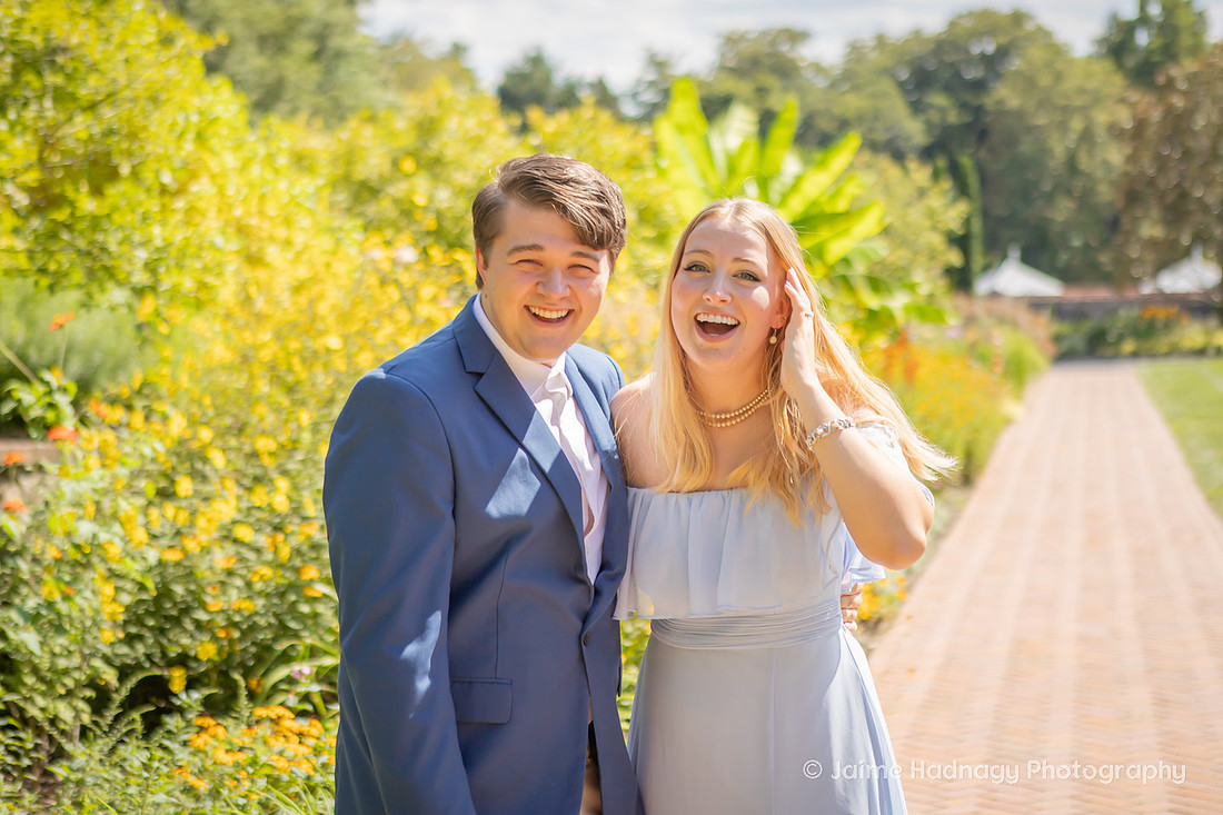 Surprise Engagement in Walled Garden at Biltmore House | Asheville Proposal Photographer