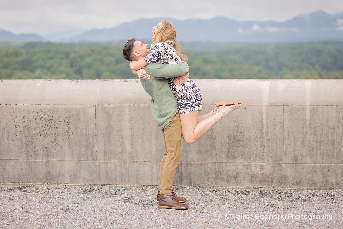 Engagement Photos in the Gardens at Biltmore Estate