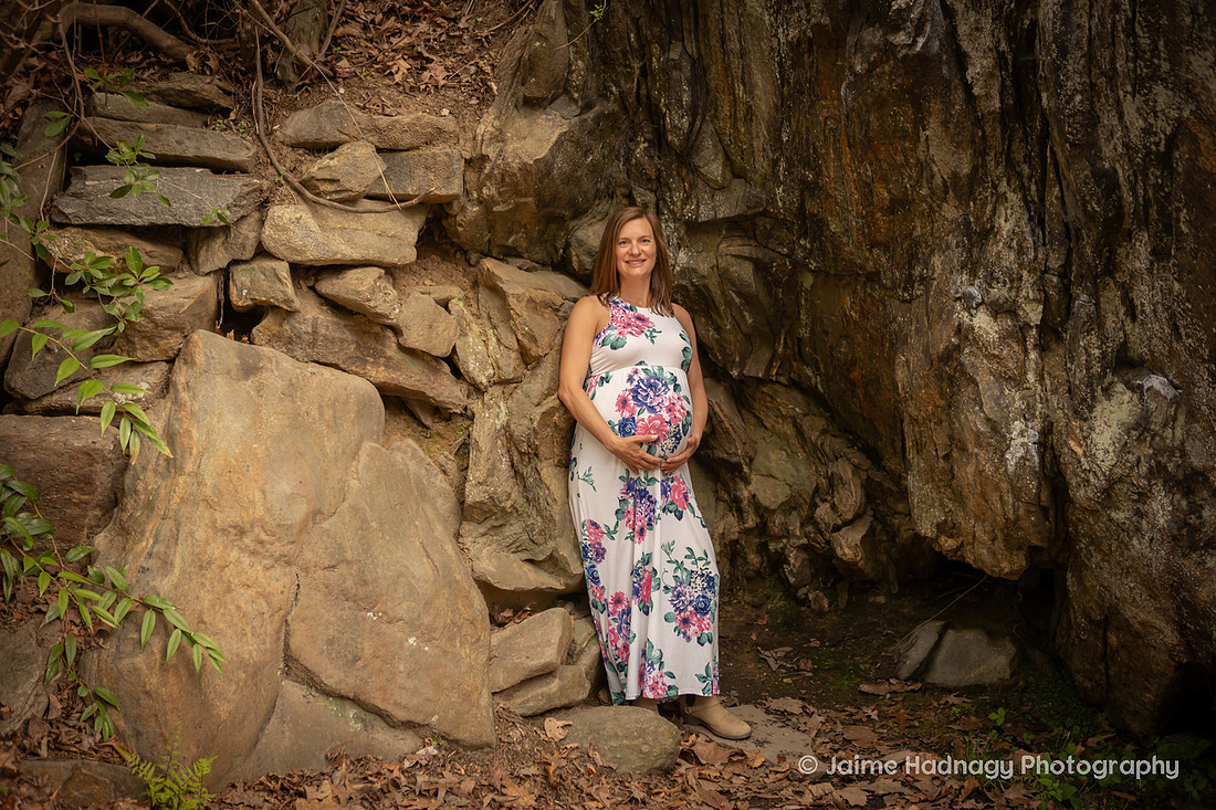 Outdoor Prenatal Family Photos | Asheville Photographer