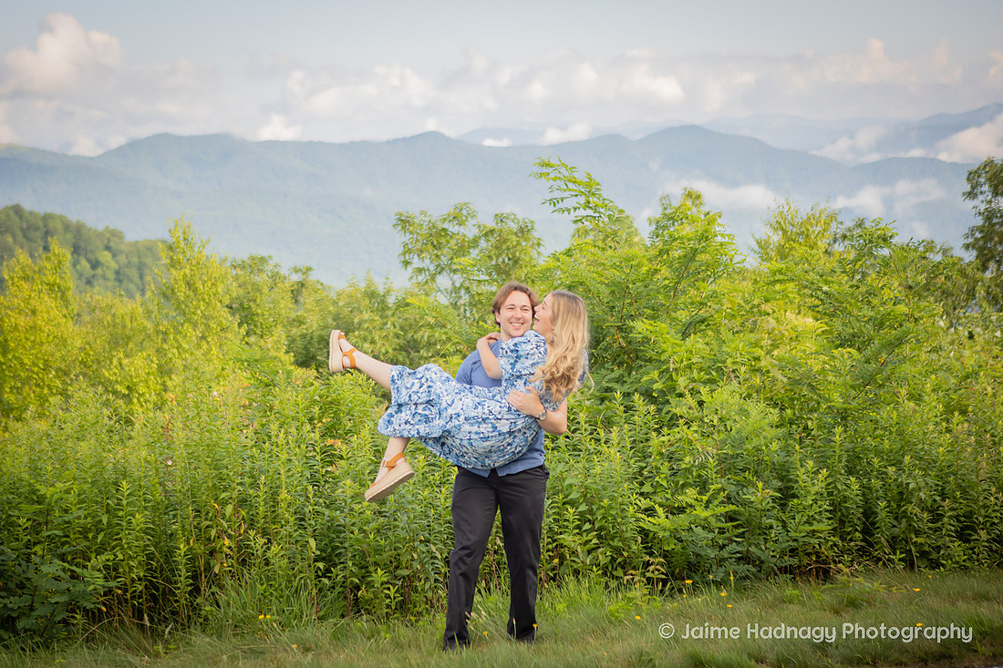 Asheville Engagement Photography Session in the Mountains 